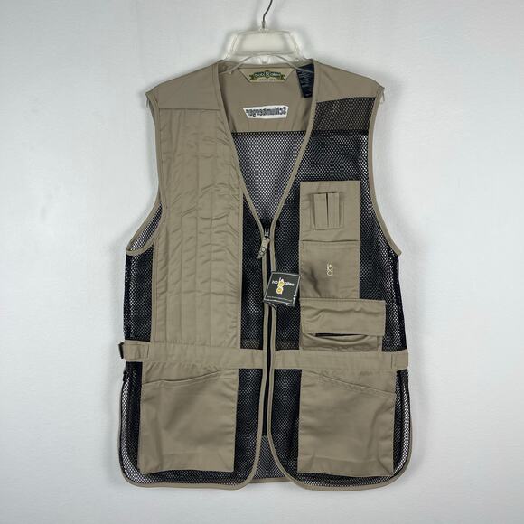 Boyt Bob Allen Full Mesh Shooting Vest 240M Khaki RH Large 30246 Embroidered - Picture 1 of 10